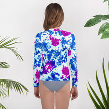 Load image into Gallery viewer, A.V.A. Ti-Dye, Youth Rash Guard